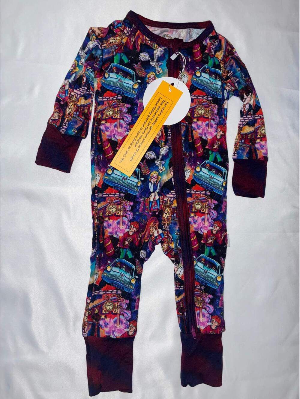 Lotus Moon Bamboo Harry Potter Zippy 3/6M NWT